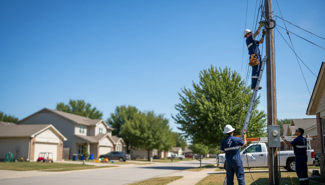 Residential electrician providing installation services in Mendota, VA